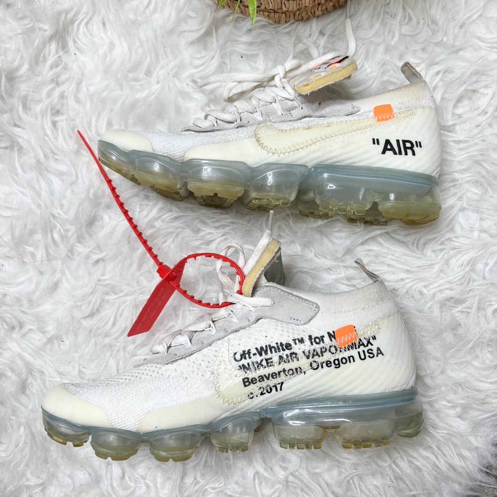 Off-White x Nike | Vapormax White 2018 2017 Zip Tie Orange Tag - Picture 8 of 16